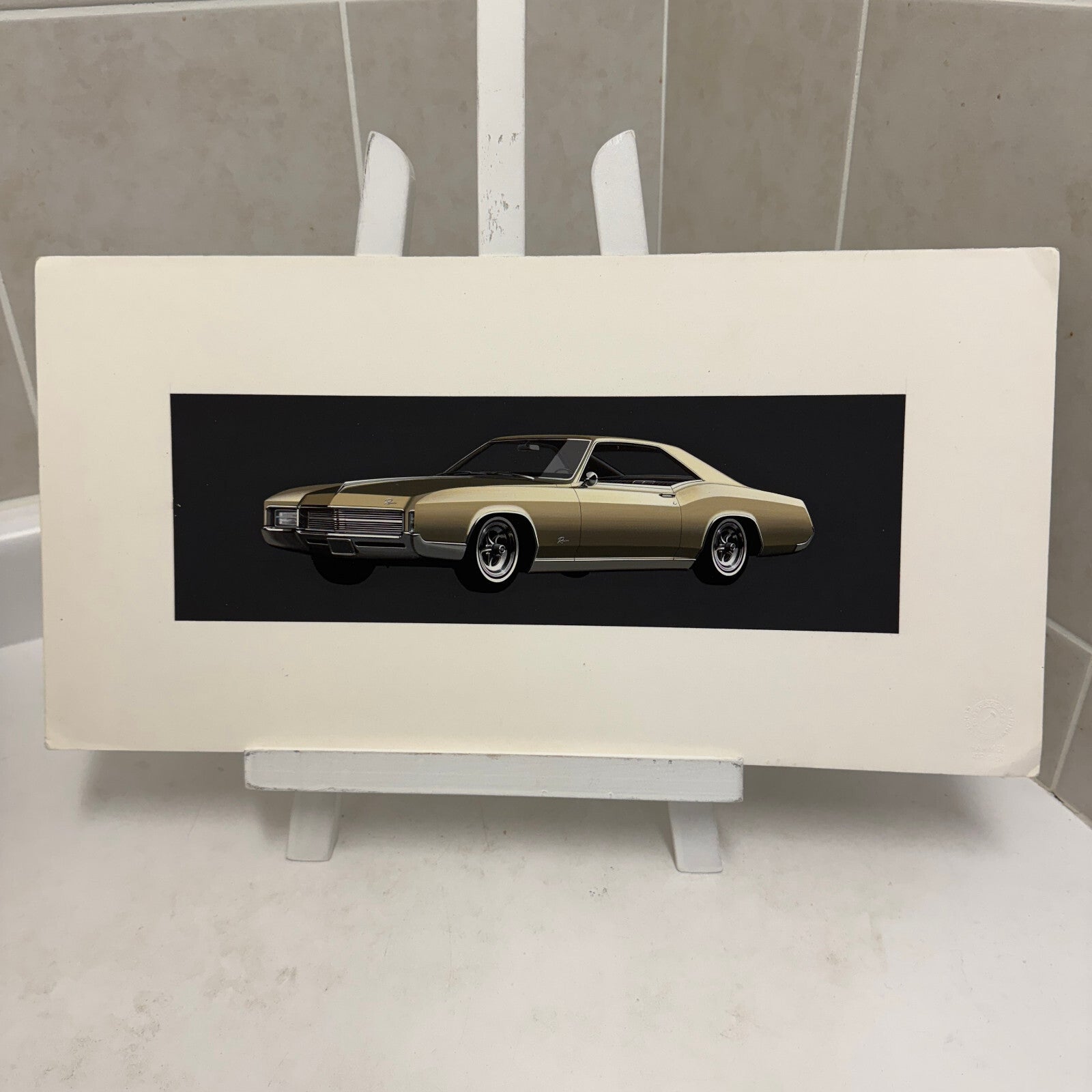 Vintage Buick Riviera Car Illustration Art Drawing Hand Drawn Robert Preis