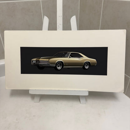 Vintage Buick Riviera Car Illustration Art Drawing Hand Drawn Robert Preis