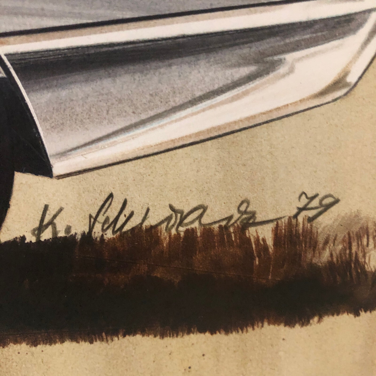 Vintage Concept Car Styling Design Art Illustration Volkswagen VW Horses