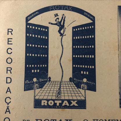 Vintage Circus Unicycle Balancing Act Postcard Post Card Original Rotax