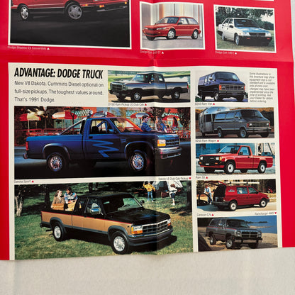 1991 Dodge Sales Brochure Catalog Stealth Poster Shadow Dakota Pickup LeBaron +