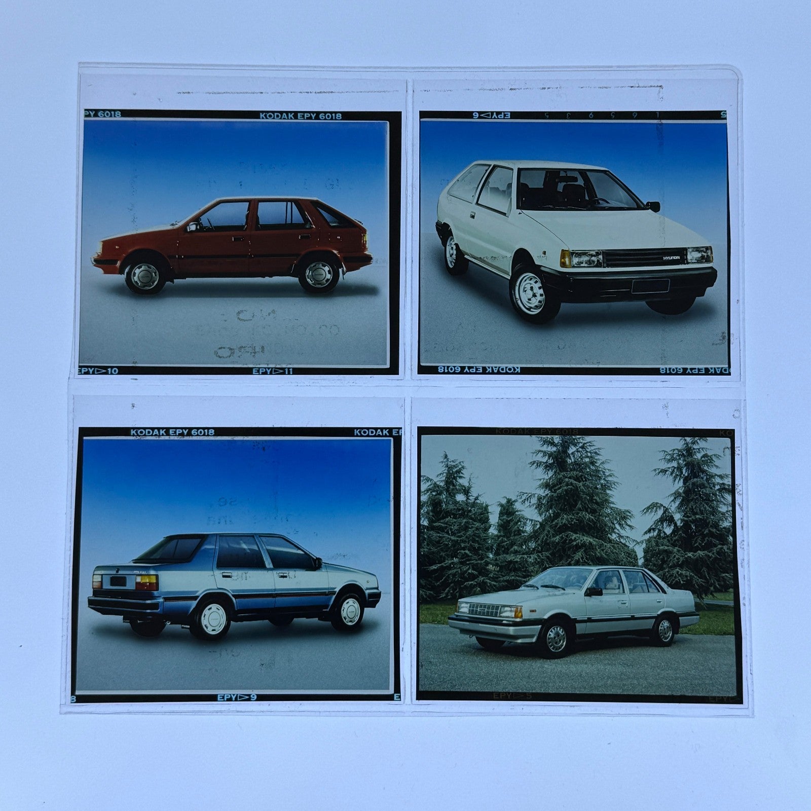Vintage Hyundai Photo Film Lot Hyundai Pony Stellar Italian Factory