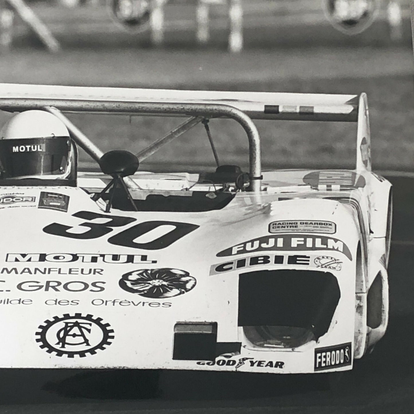 Vintage Racing Photo Photograph 1975 24 Hours of LeMans ? Lola T292 Car #30 