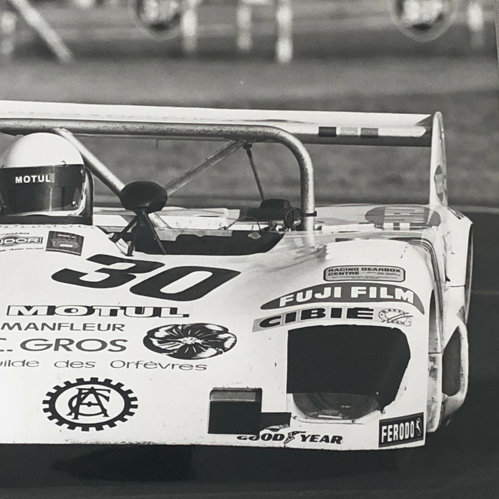 Vintage Racing Photo Photograph 1975 24 Hours of LeMans ? Lola T292 Car #30 