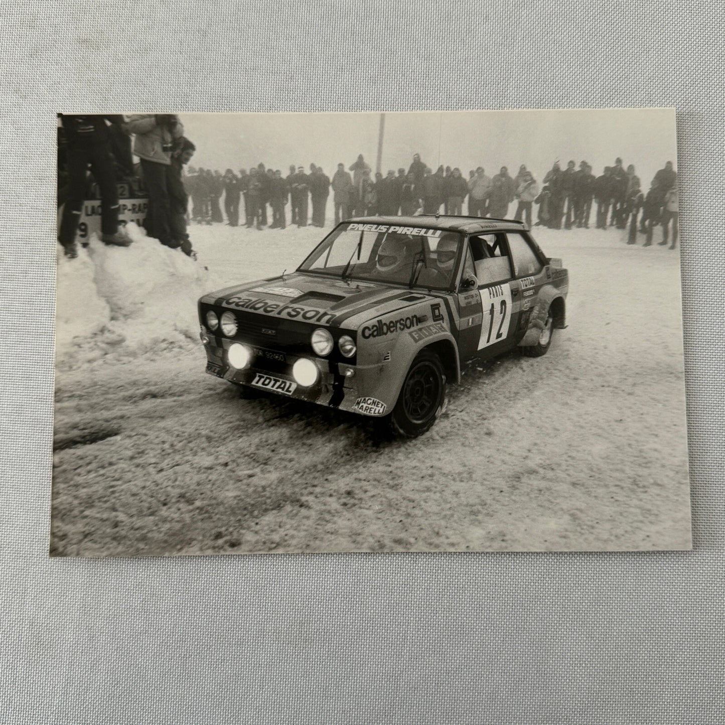 1980 Rallye Monte Carlo Press Photo Photograph DPPI Fiat 131 Abarth Car