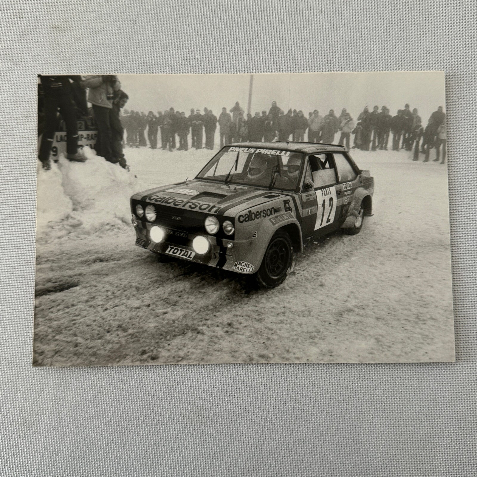 1980 Rallye Monte Carlo Press Photo Photograph DPPI Fiat 131 Abarth Car