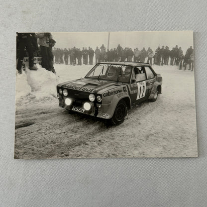 1980 Rallye Monte Carlo Press Photo Photograph DPPI Fiat 131 Abarth Car