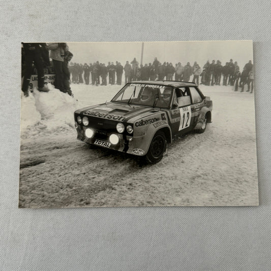 1980 Rallye Monte Carlo Press Photo Photograph DPPI Fiat 131 Abarth Car