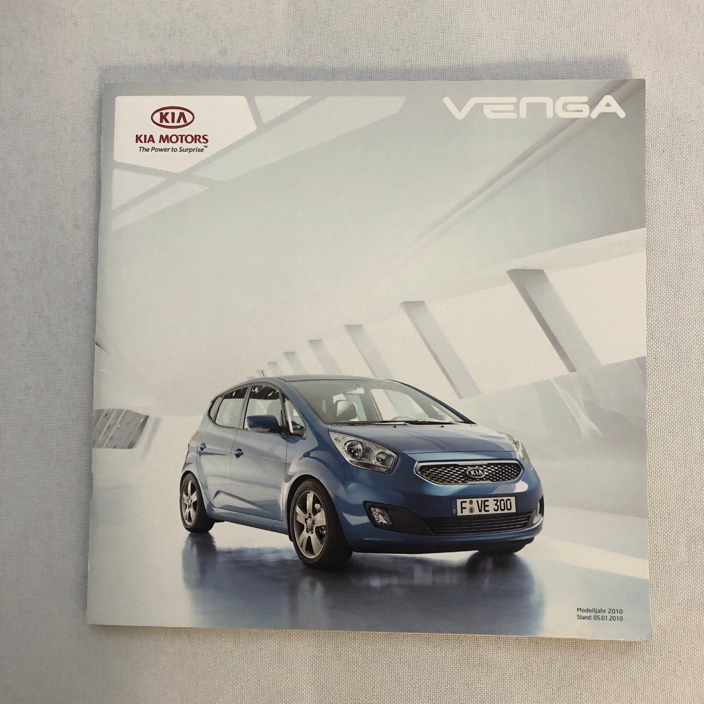 2010 Kia Venga Car Sales Brochure Catalog with Price List GERMAN Market