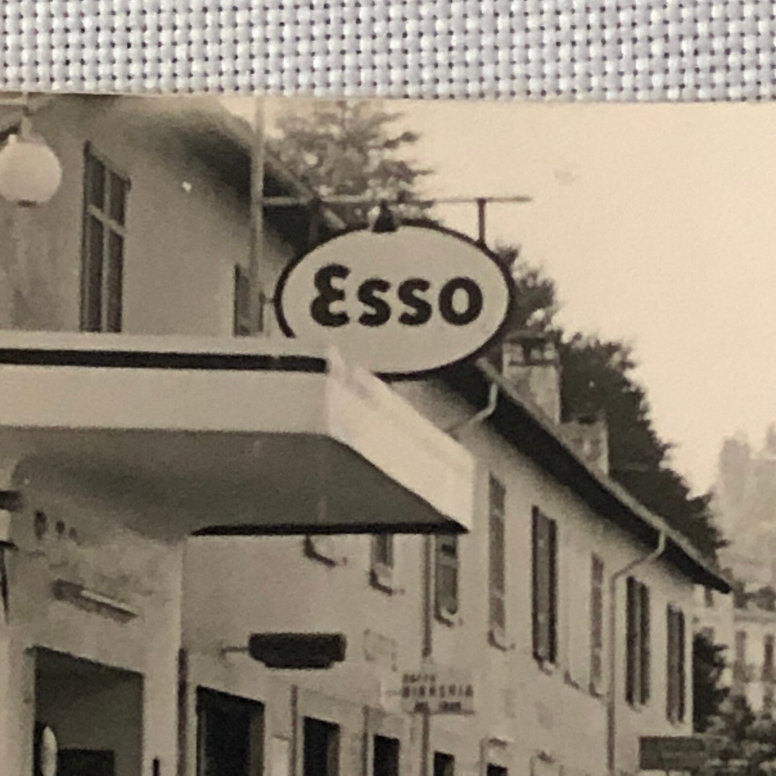 Vintage Photo Photograph Esso Gas Station - Tag AL22SM2