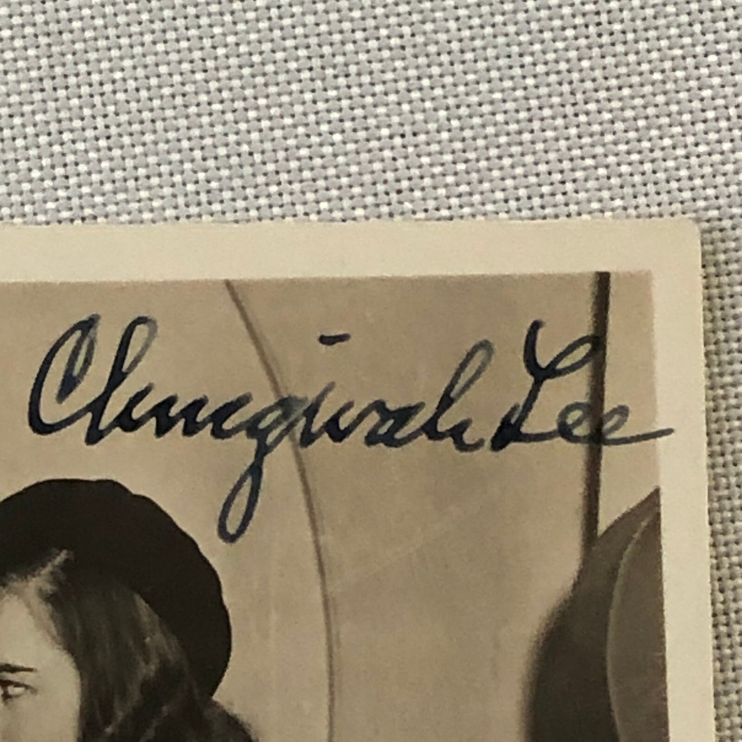 Vintage Postcard Post Card Anna May Wong Ella Raines Chingwah Lee Signed 