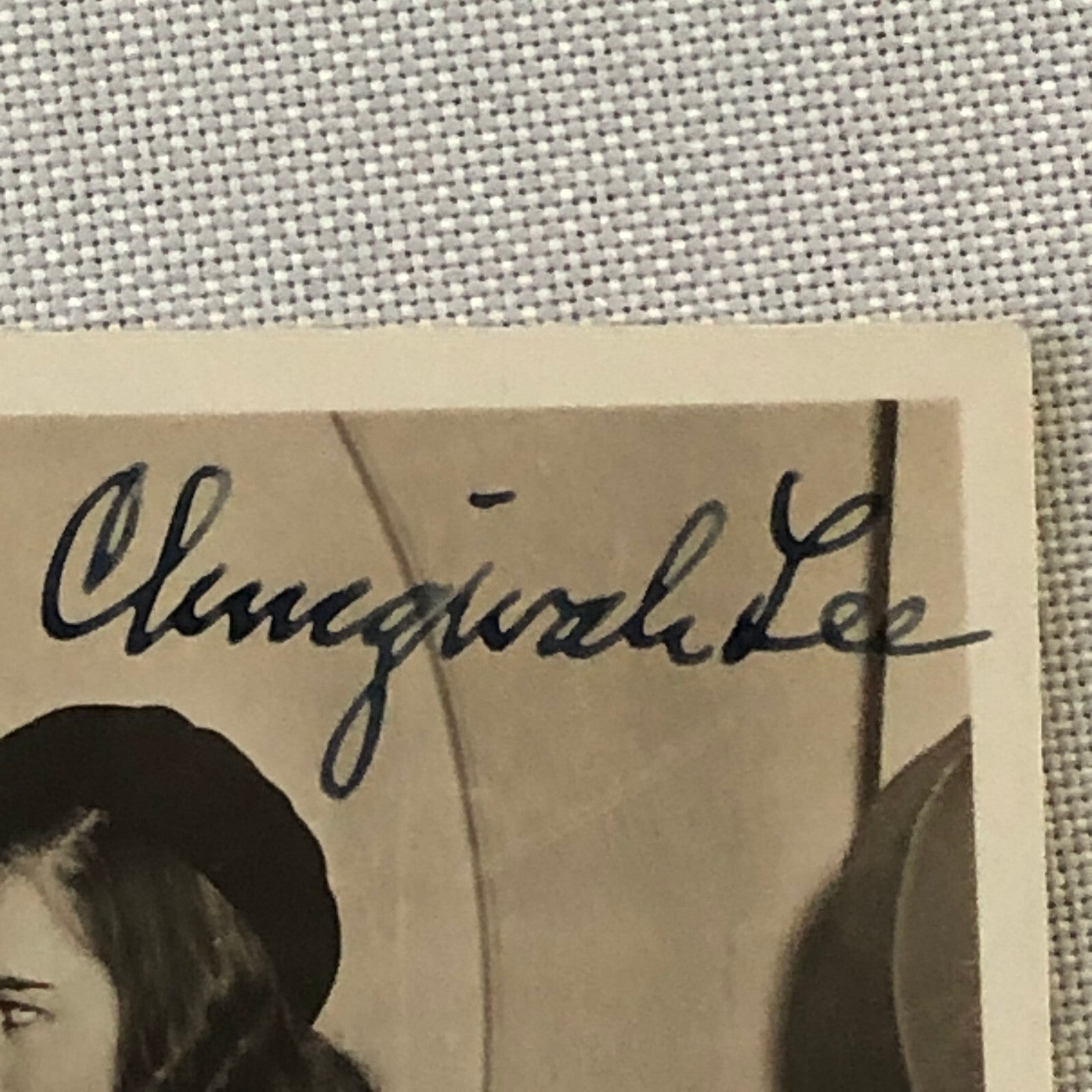 Vintage Postcard Post Card Anna May Wong Ella Raines Chingwah Lee Signed 