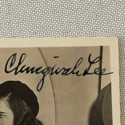 Vintage Postcard Post Card Anna May Wong Ella Raines Chingwah Lee Signed 