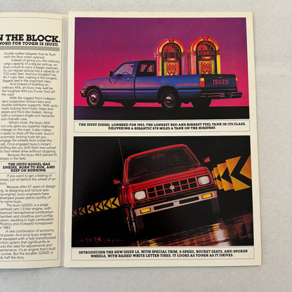 1983 Isuzu Pickup Truck Sales Brochure Catalog 4x4