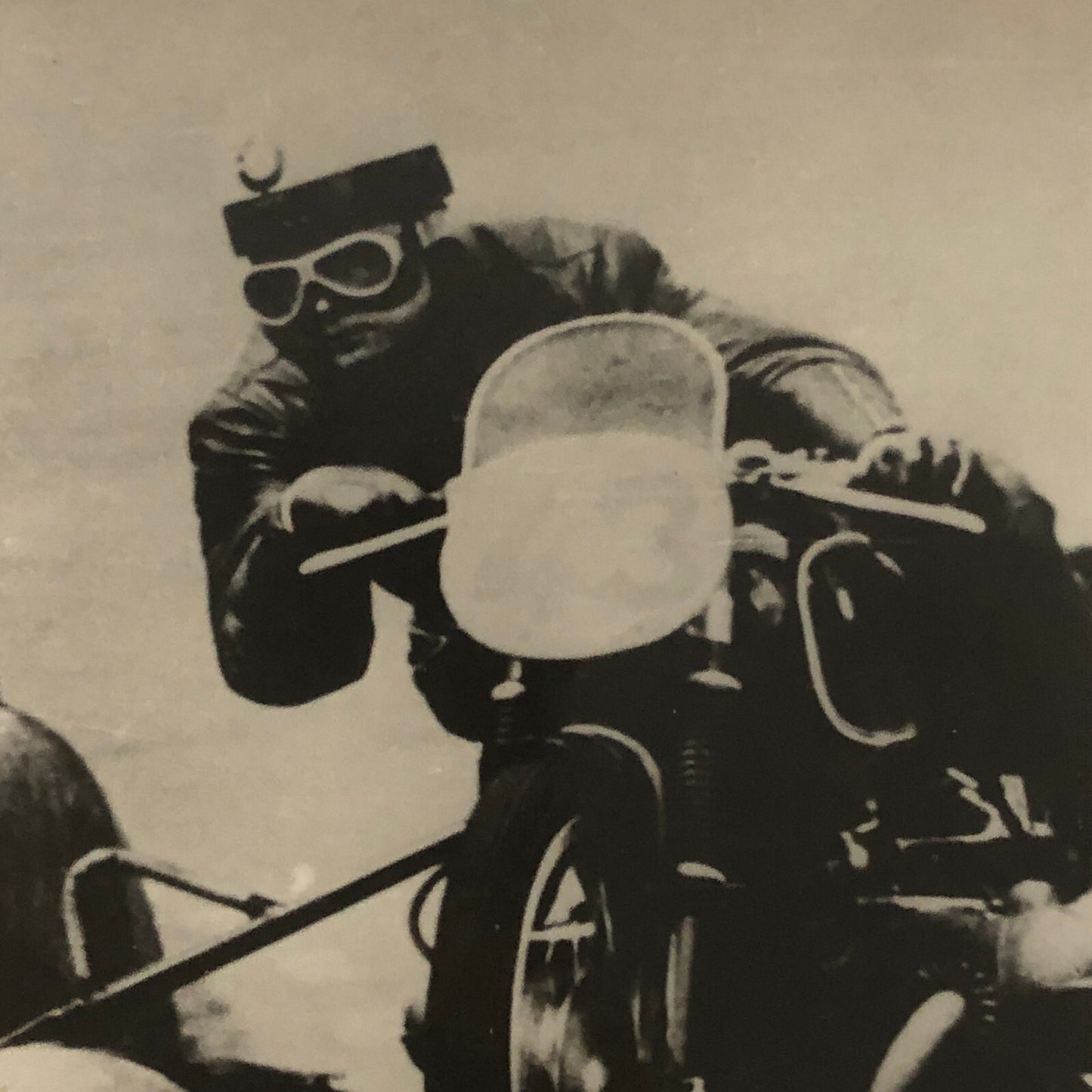 Vintage Motorcycle Sidecar Racing Photo photograph Germany Side Car