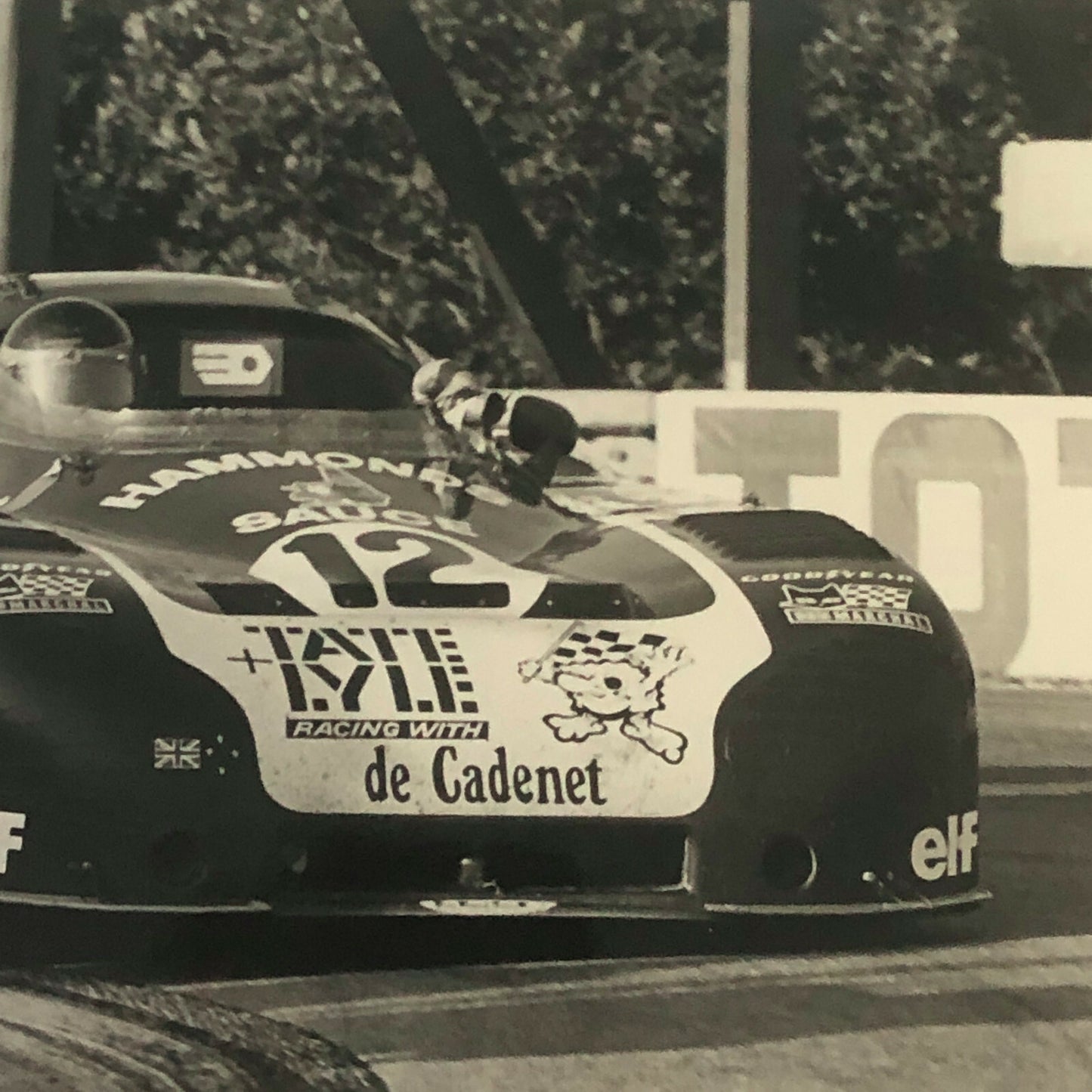 Vintage Racing Photo Photograph 1976 24 Hours of LeMans Alain De Cadenet Lola 