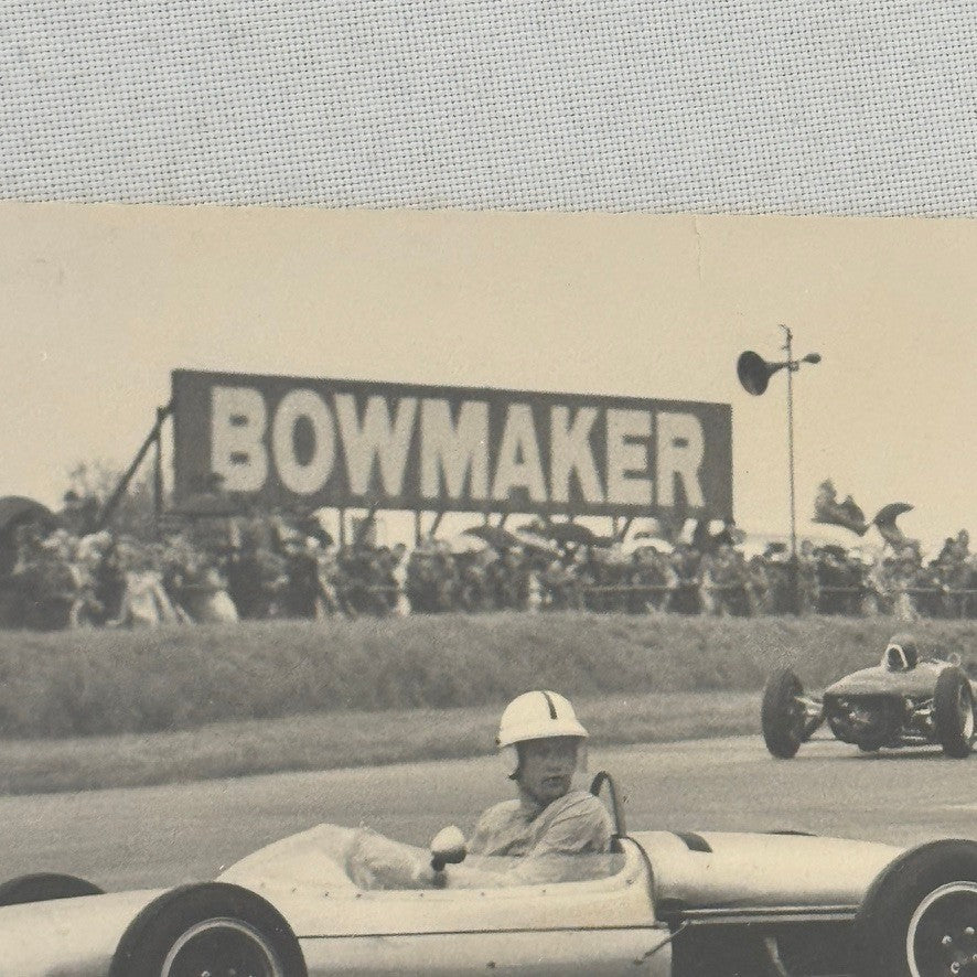 Vintage Racing Photograph Motorsport Magazine Unidentified Driver Print