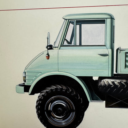 Mercedes Benz Unimog Truck Illustration Art Drawing Hand Drawn Robert Preis