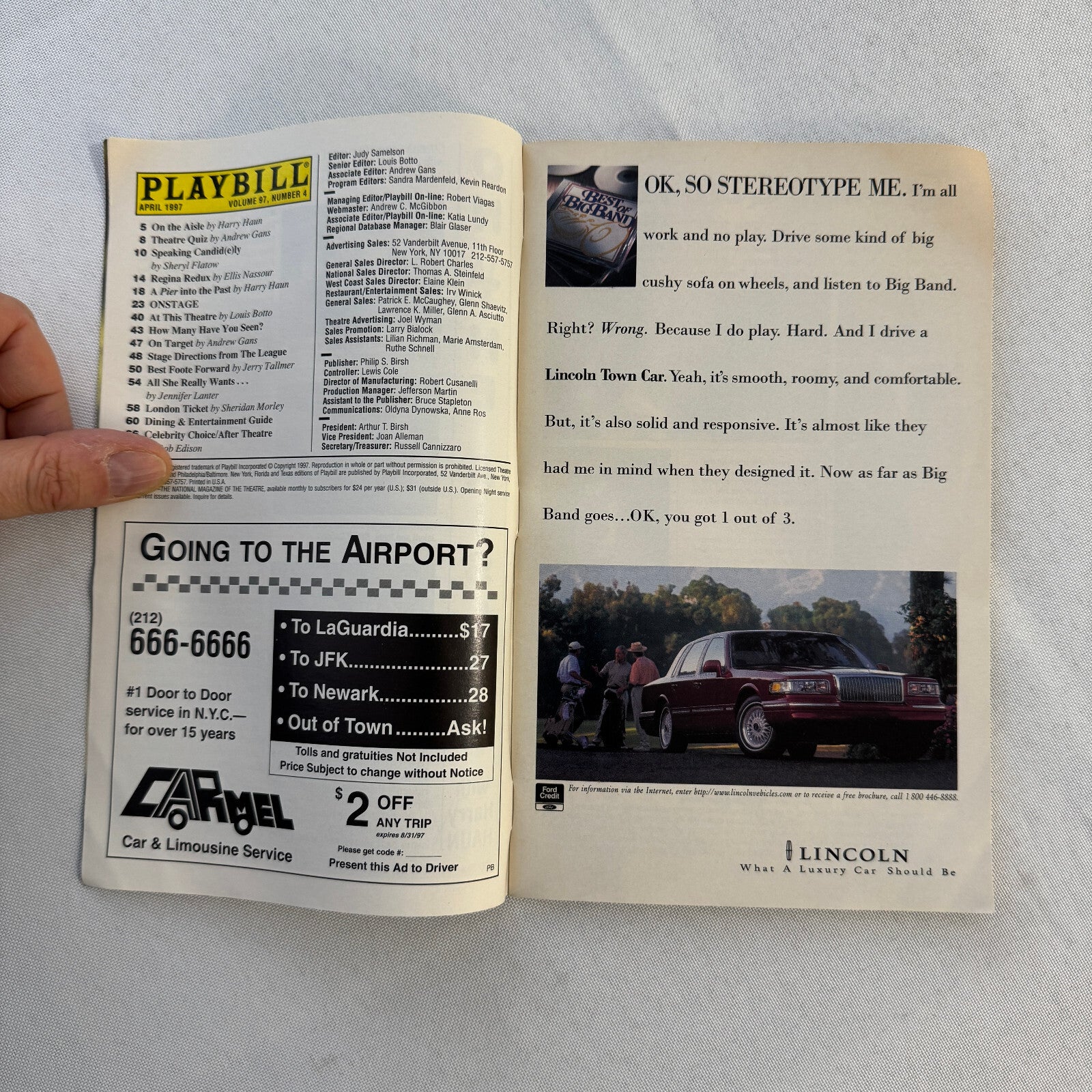 The Queen Heart Cast Signed Playbill 1997 Autographed Julie J Hafner and Others