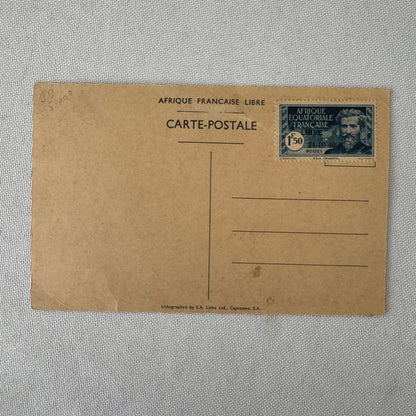 General De Gaulle In Brazzaville Congo Postcard Post Card Italian Vintage Car