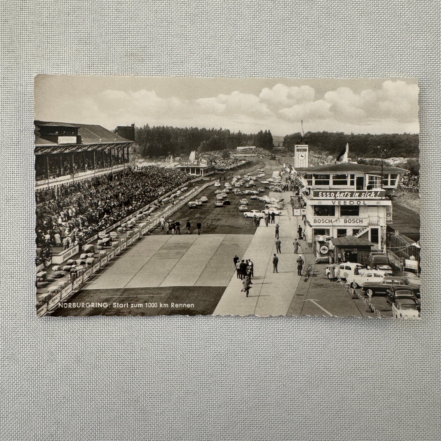 Vintage Nurburgring 1000 KM Race Racing Postcard Post Card