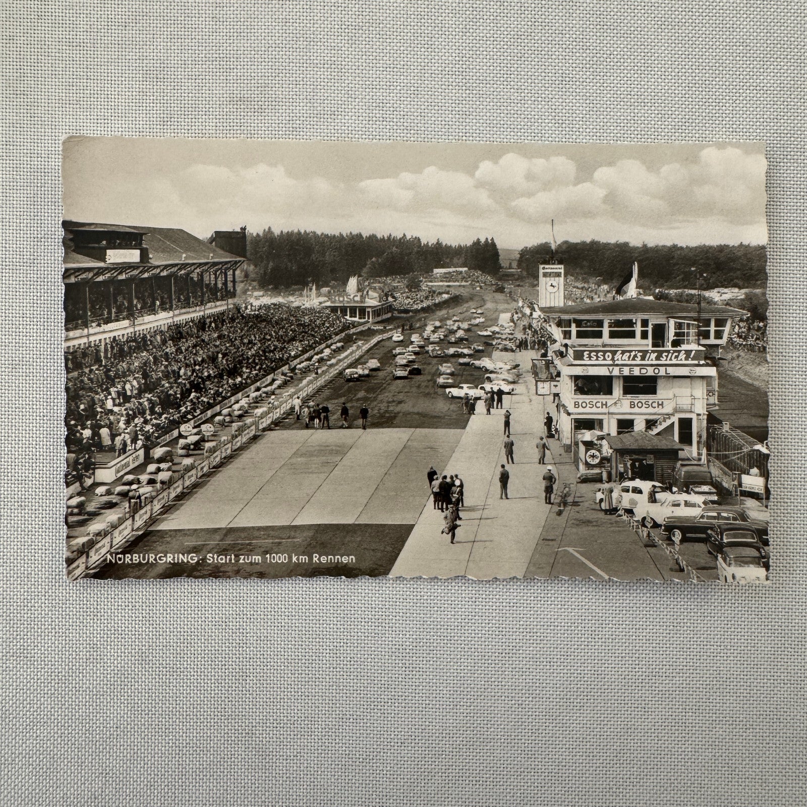 Vintage Nurburgring 1000 KM Race Racing Postcard Post Card