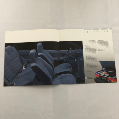 1989 Toyota Tercel Car Sales Brochure Catalog Advertising Vintage Coupe Hatch