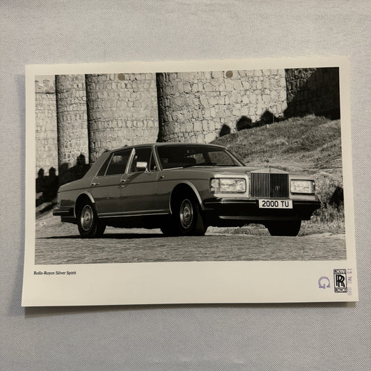 Rolls Royce Silver Spirit Car Factory Press Photo Photograph