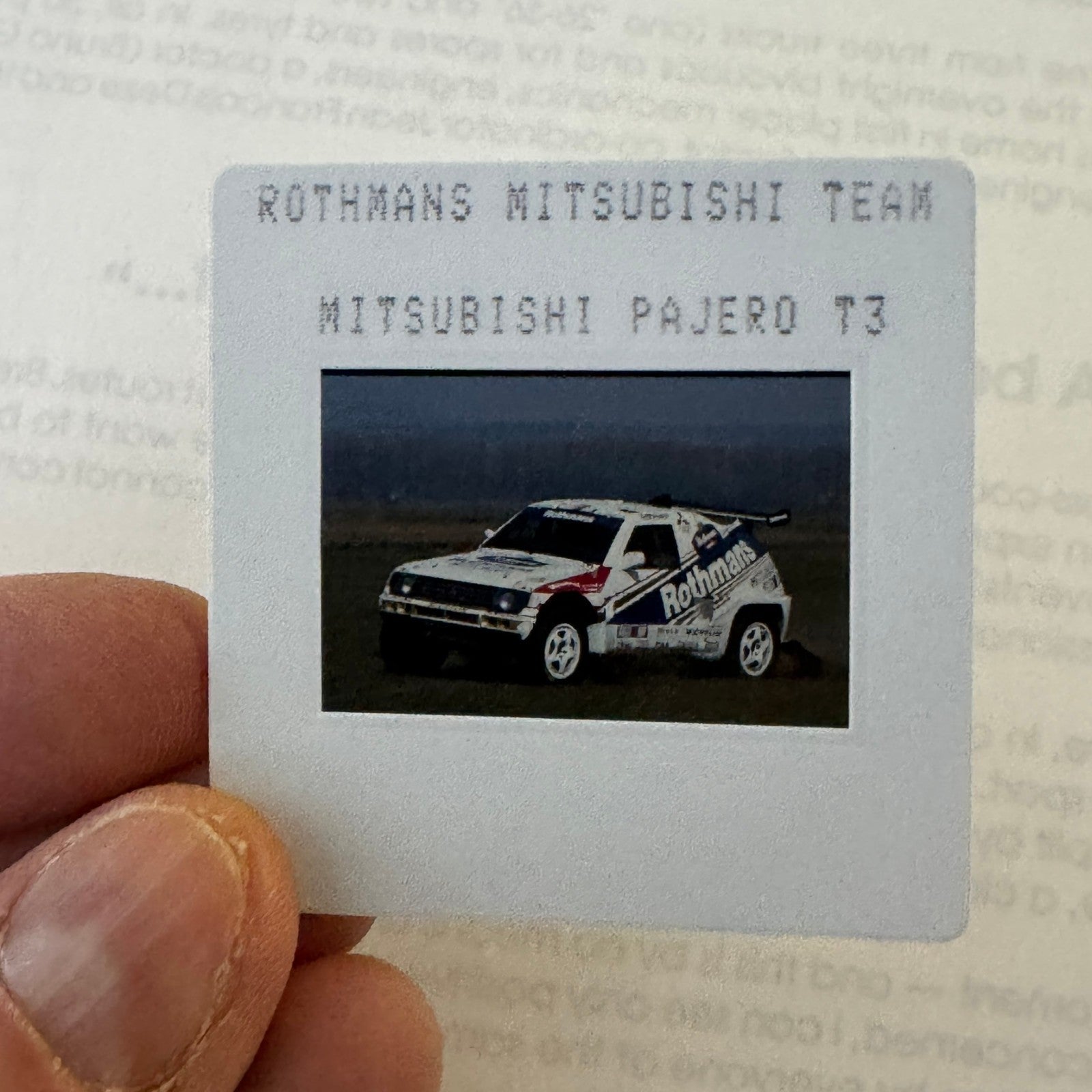 Rothmans Mitsubishi Pajero Rally Rallye Racing Press Kit 1993 Rally of Tunisia