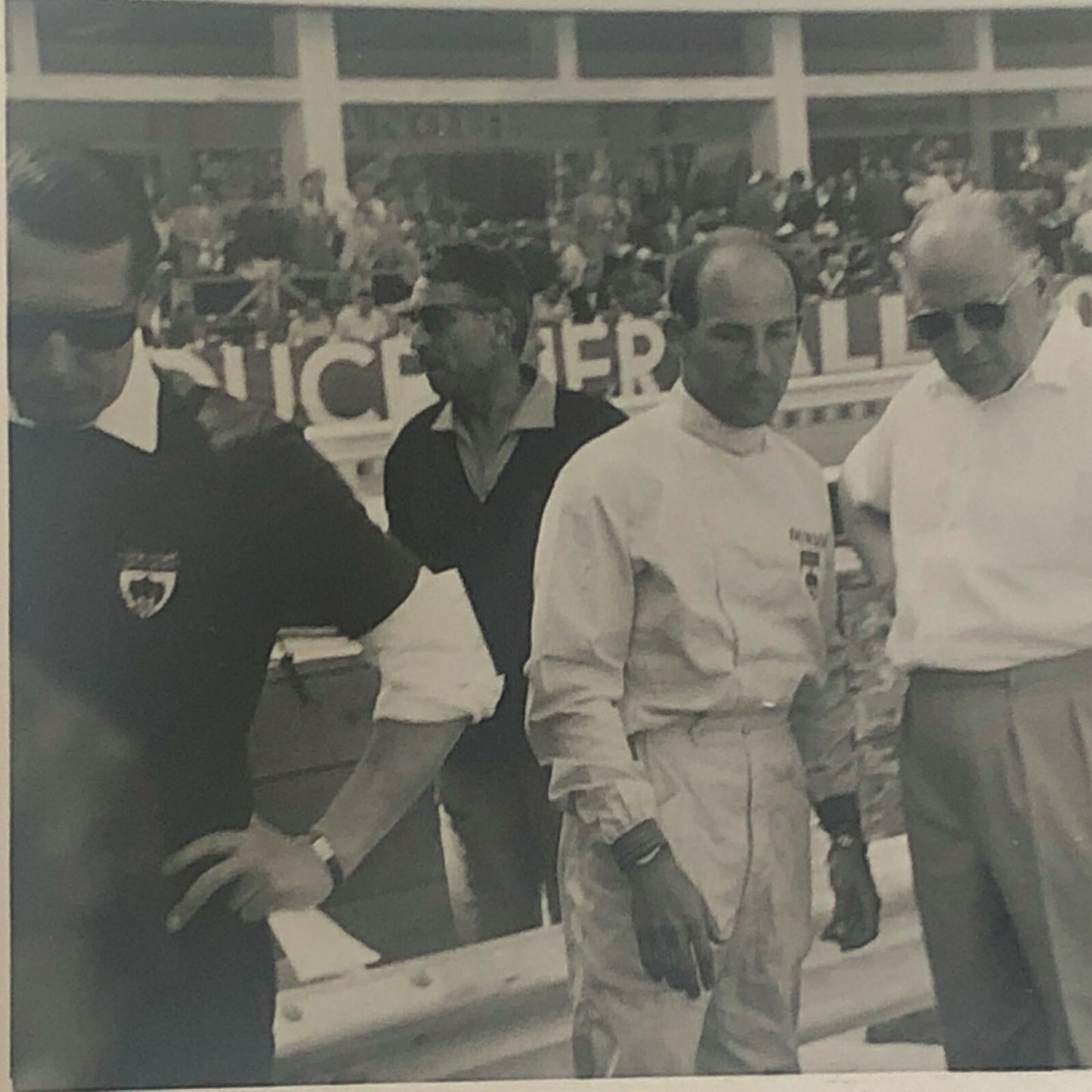 Vintage Racing Photo Photograph Stirling Moss Driver and Others 