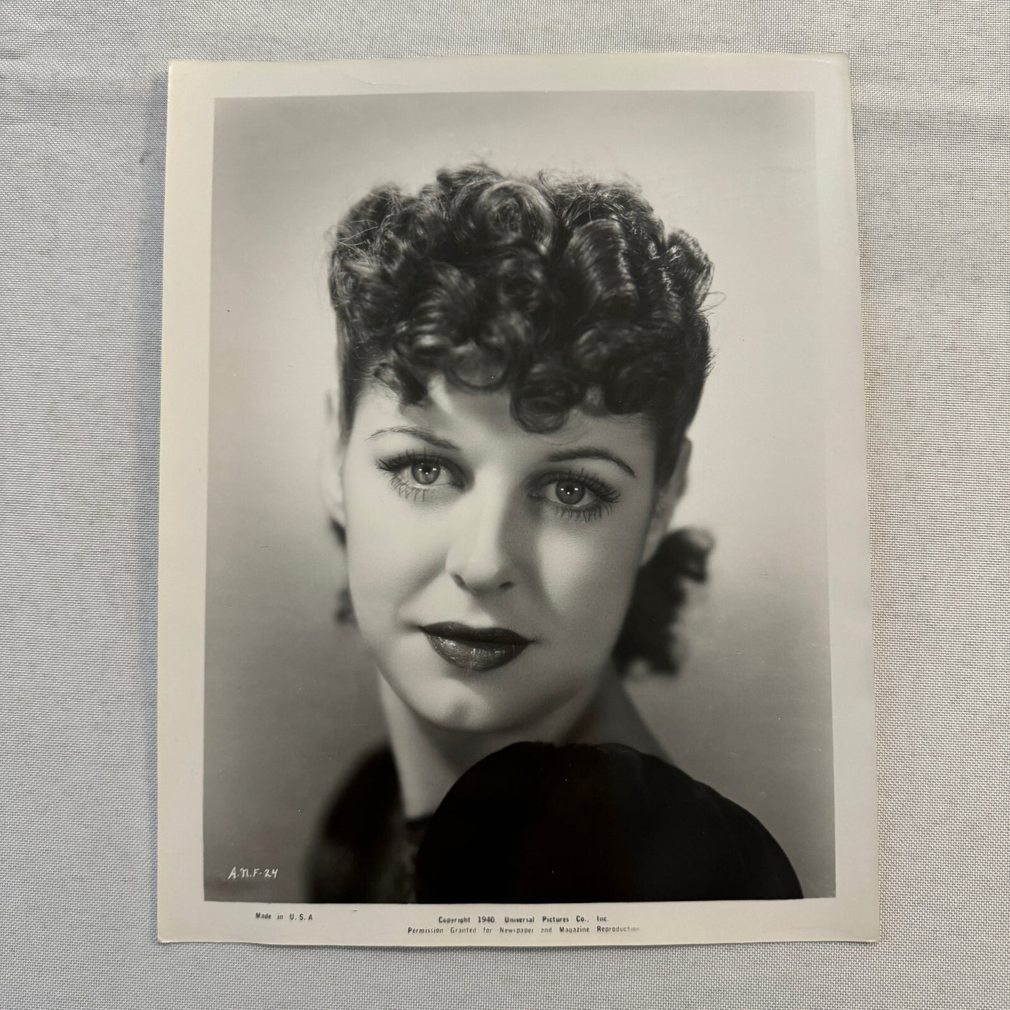 Anne Nagel Press Photo Photograph 1940 Universal Pictures Beautiful Actress