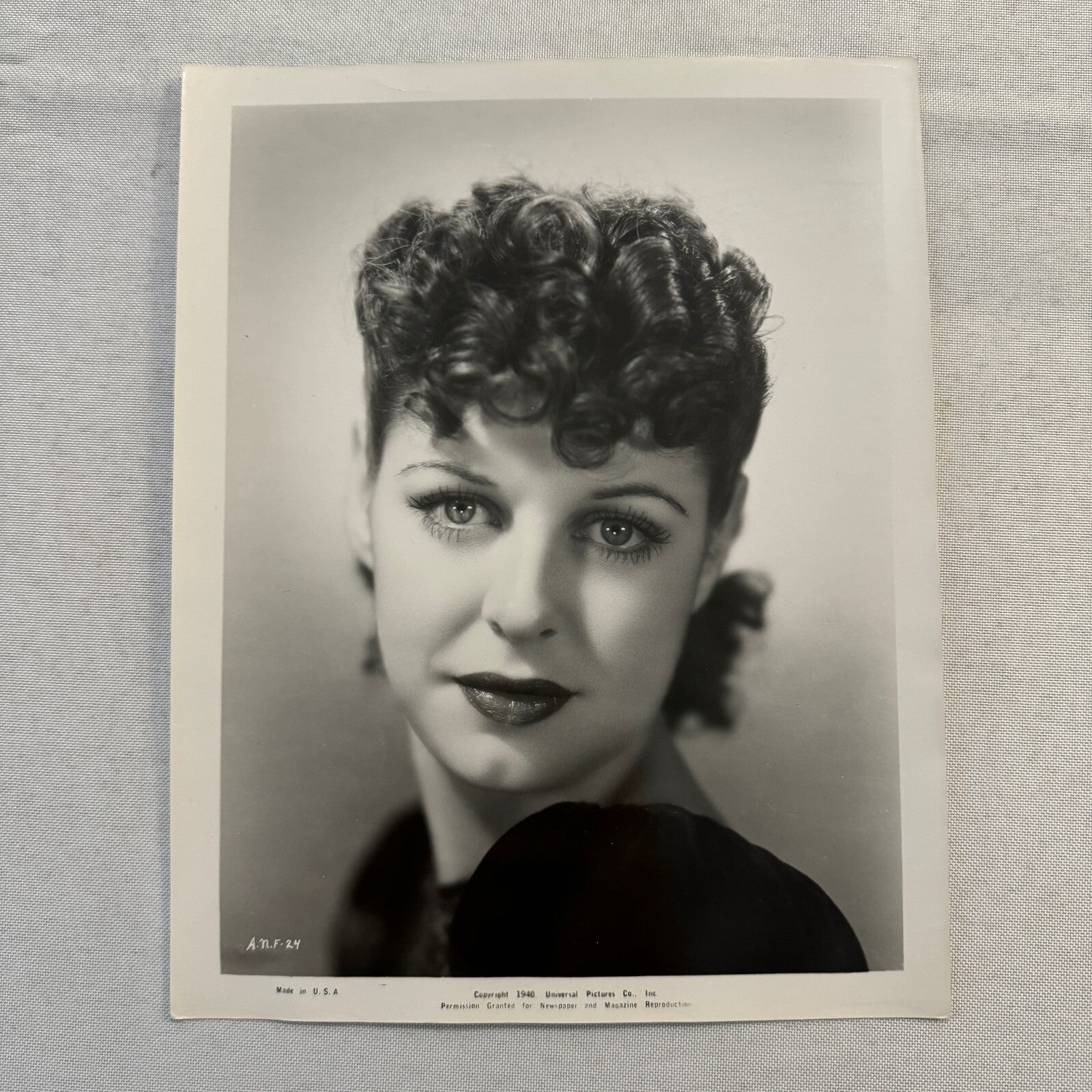 Anne Nagel Press Photo Photograph 1940 Universal Pictures Beautiful Actress