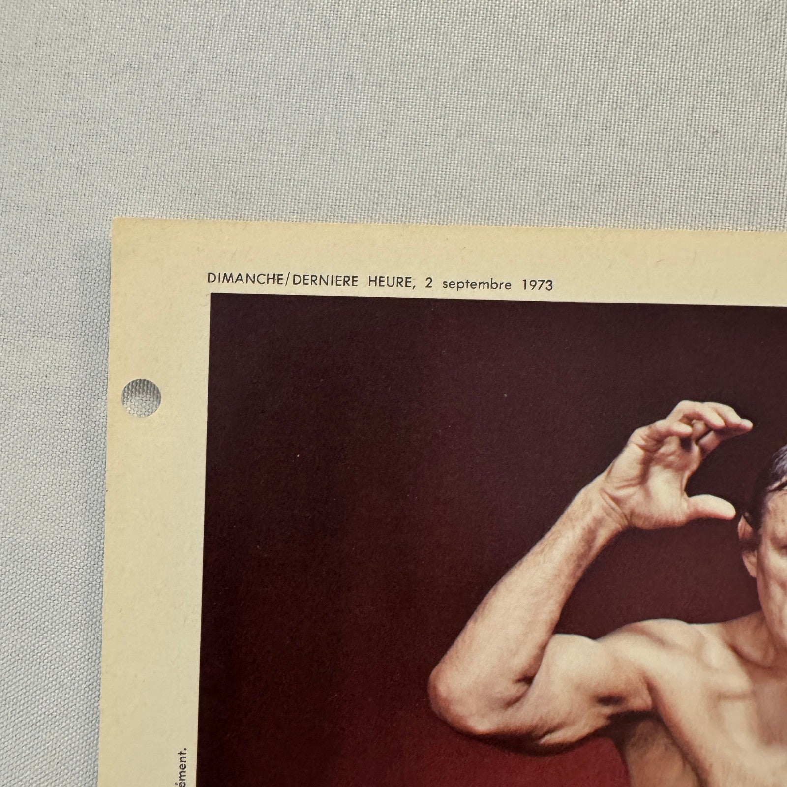 Vintage Wrestling Print Insert Wladek Killer Kowalski Quebec French 1973