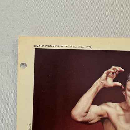 Vintage Wrestling Print Insert Wladek Killer Kowalski Quebec French 1973