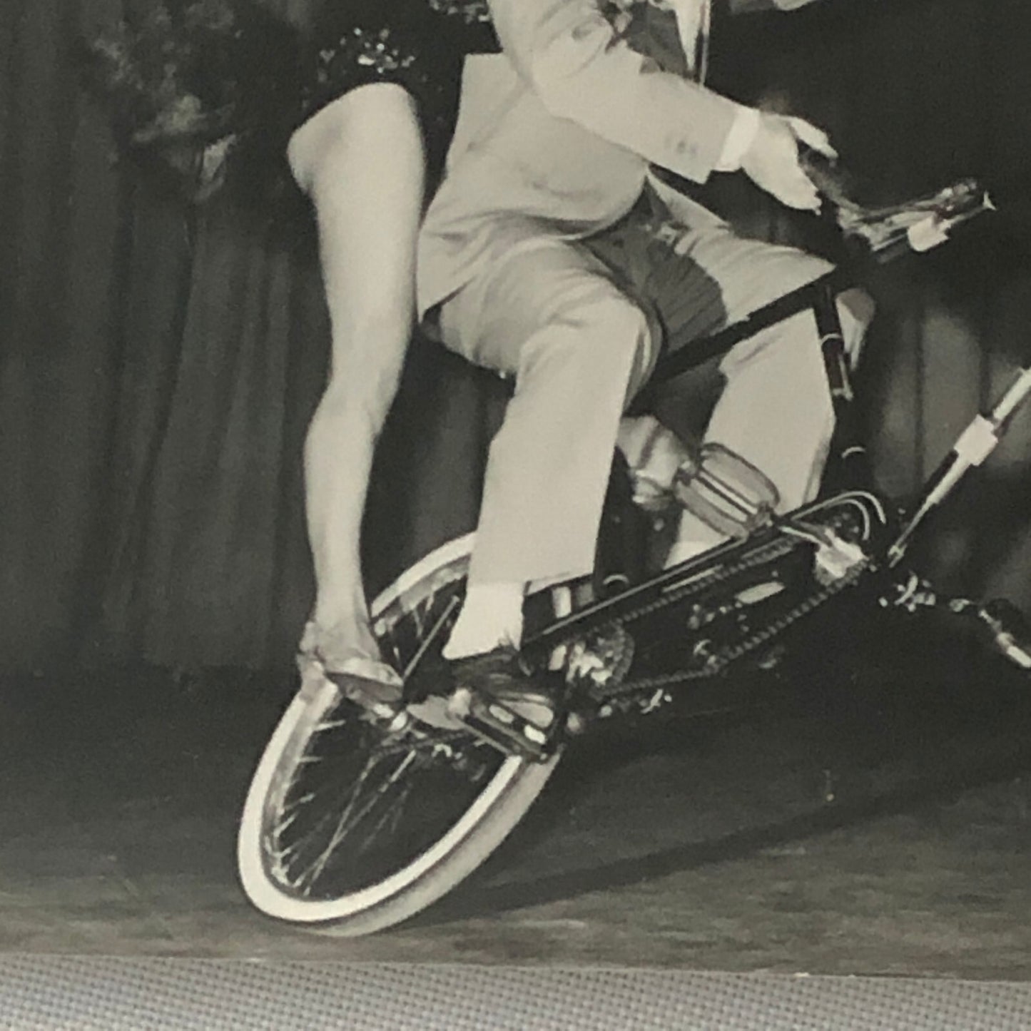 Circus Performer Bicycle Balancing Act 2 Heinkes Vintage Photo Photograph