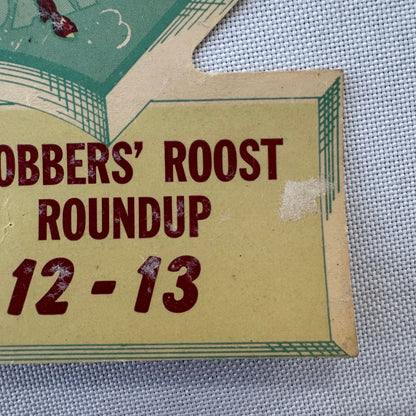 Vintage Rodeo Event Advertising Label 1940s