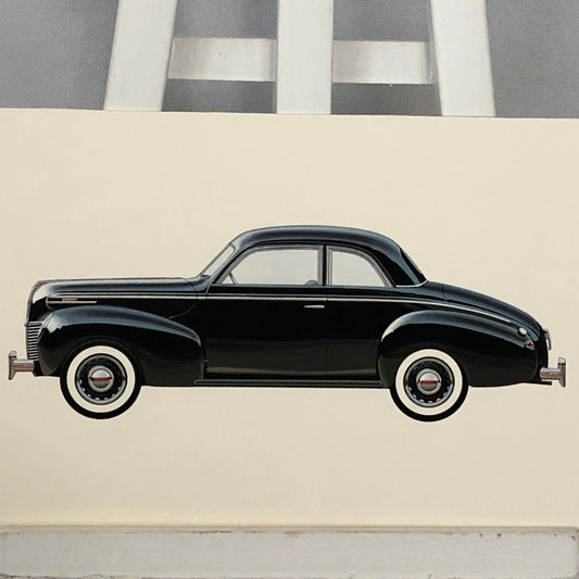 1939 Mercury Sedan Coupe Car Illustration Art Drawing Hand Drawn