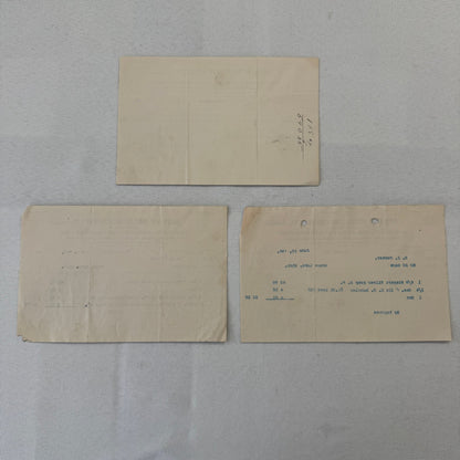 Detroit Metallic Casket Company 1908 Invoice Receipt Document Lot 3x Funeral