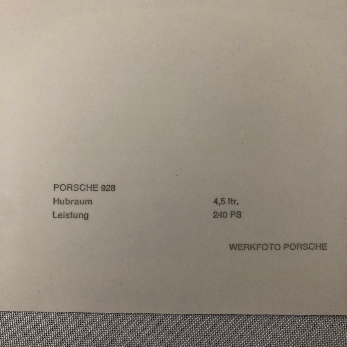 Vintage Porsche 928 Photo Photograph Print Lot of 2