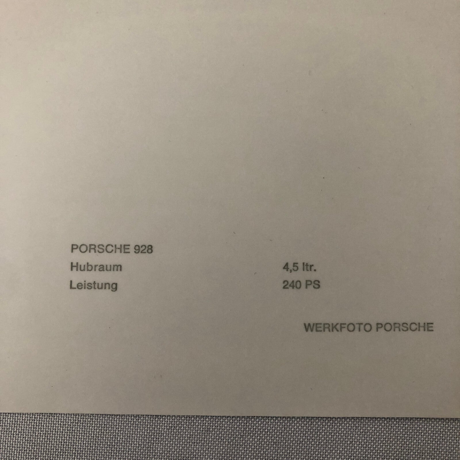 Vintage Porsche 928 Photo Photograph Print Lot of 2