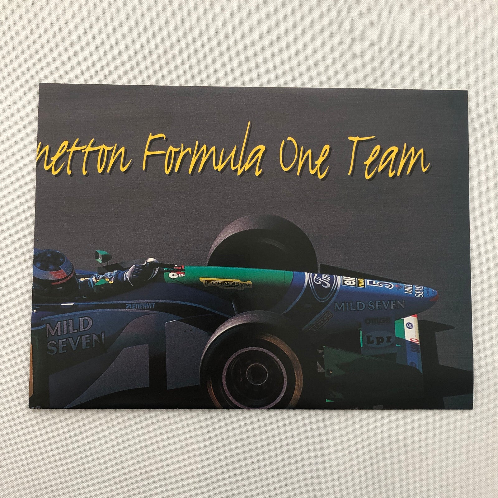 Michael Schumacher Benetton Formula One F1 Racing Poster Bitburger Beer