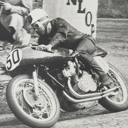Vintage Motorcycle Racing Photo Photograph Print Photopress Zurich Switzerland