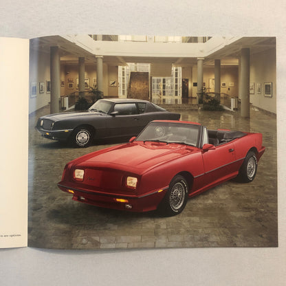 Vintage Avanti Sales Brochure Catalog 1988 Coupe Convertible
