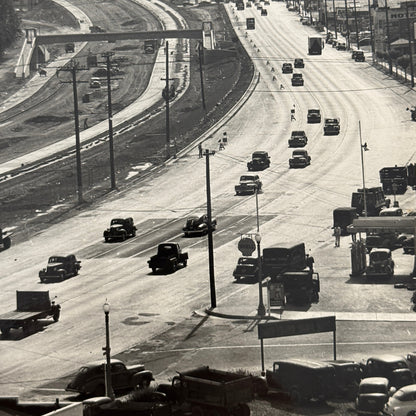 Vintage Cars on California Highway Photo Photograph Print Associated Press
