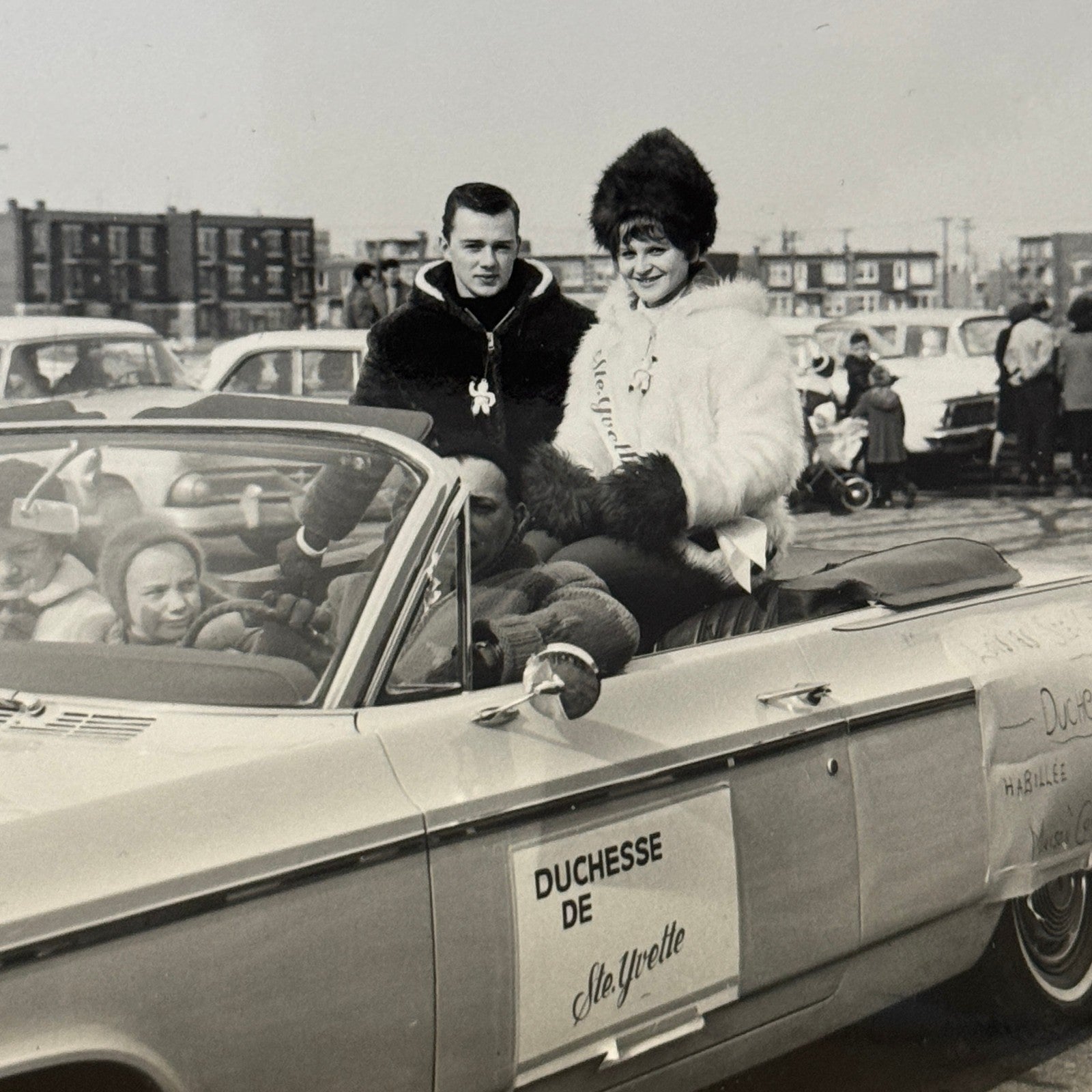 Vintage Parade Car Photo Photograph Print Quebec Canada Chevrolet