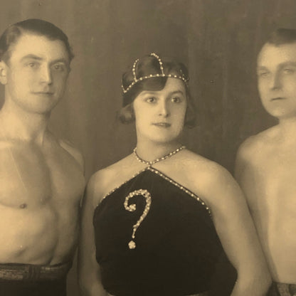 Circus Performer Aerial Acrobats Rinaldos Trio RPPC Real Photo Postcard