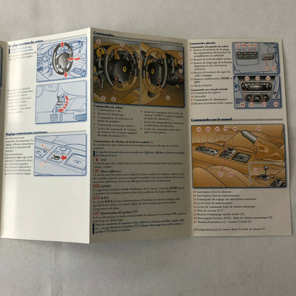 Ferrari F430 430 Quick Reference Guide Owners Manual - FRENCH TEXT 