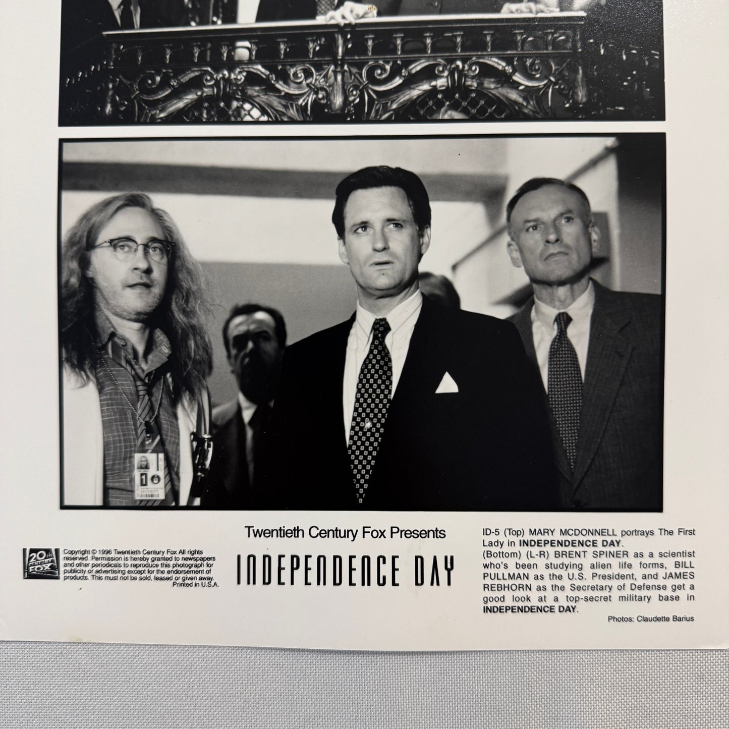 Independence Day Movie Press Publicity Photo Print Lot 2x Photograph 1996