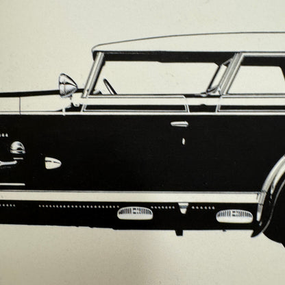 1928 Lorraine Cabriolet Car Illustration Art Drawing Hand Drawn Robert Preis