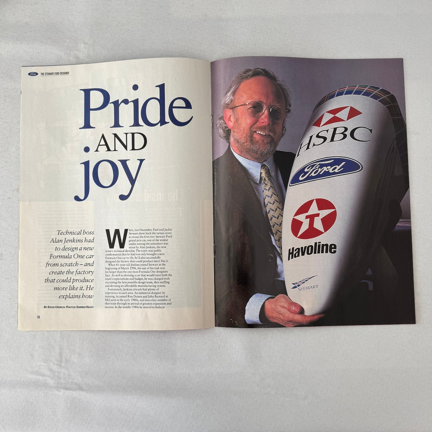 1999 Ford Jackie Stewart Racing Team SF3 Press Kit 35mm Slides Brochure Photos